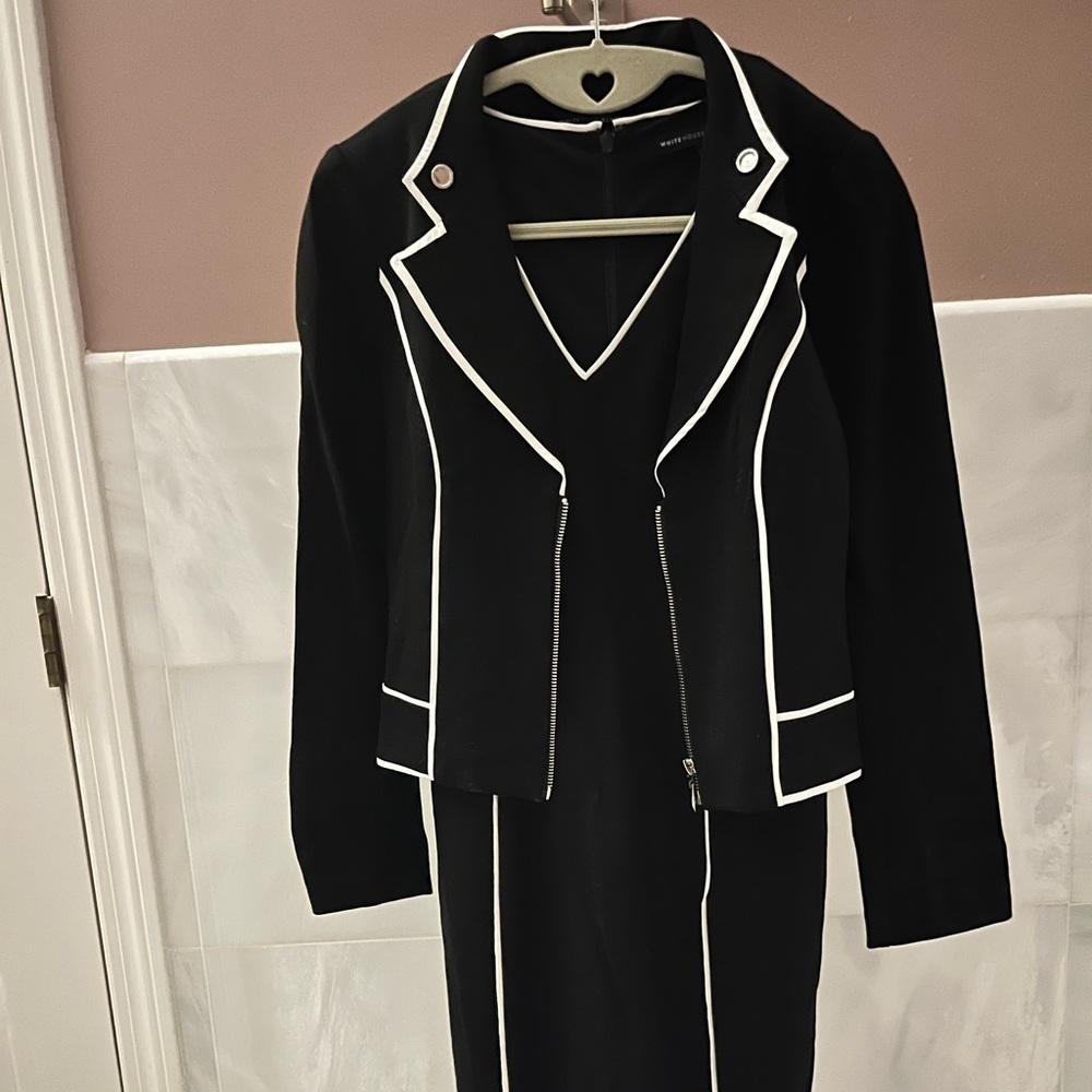 White House Black Market Suit Jacket & Dress Set 00P
